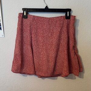Abercrombie Floral Red Women's Skirt size medium